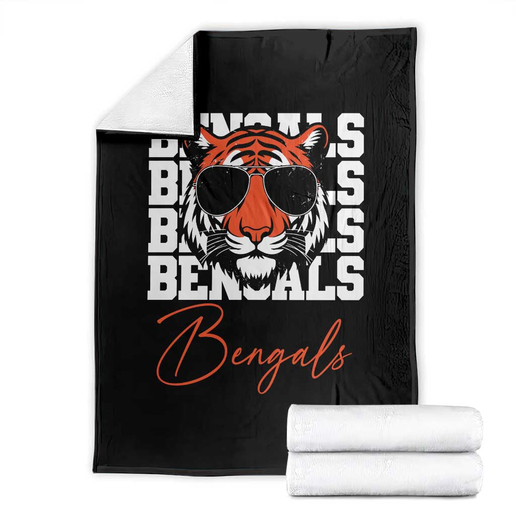 Vintage BFT Throw Blanket Retro Sports Fan Trendy Game Day Gift TS10 Black Print Your Wear