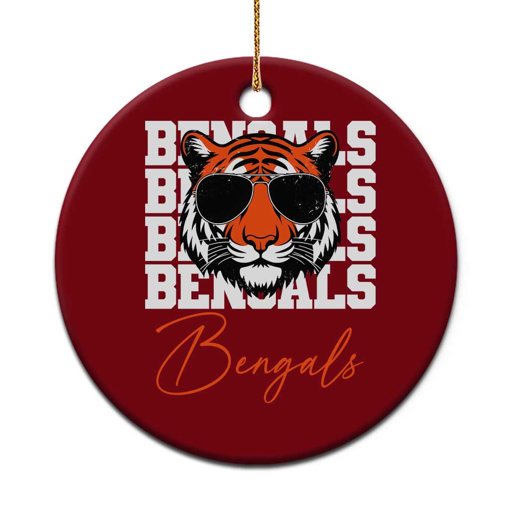 Vintage BFT Ceramic Ornament Retro Sports Fan Trendy Game Day Gift TS10 1pc Red Print Your Wear