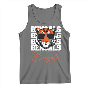 Vintage BFT Tank Top Retro Sports Fan Trendy Game Day Gift TS10 Black Heather Print Your Wear