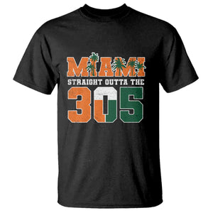 Straight Outta The 305 Miami T Shirt Area Code Florida Pride TS10 Black Print Your Wear