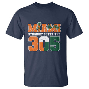 Straight Outta The 305 Miami T Shirt Area Code Florida Pride TS10 Navy Print Your Wear