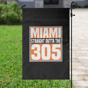 Miami Garden Flag Straight Outta The 305 Area Code Florida Pride TS10 Print Your Wear