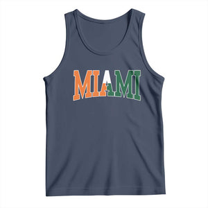Retro Miami Tank Top Florida FL Vintage Classic Athletic Sports TS10 Navy Print Your Wear
