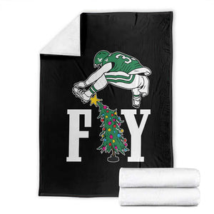 Christmas Philly Lover Throw Blanket Barkley Backwards Hurdle Xmas Tree TS10 Black Print Your Wear