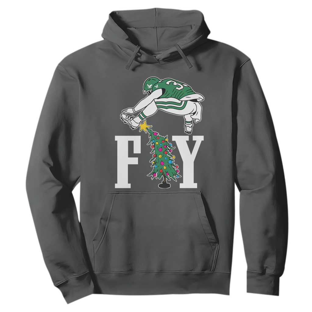 Christmas Philly Lover Hoodie Barkley Backwards Hurdle Xmas Tree TS10 Dark Heather Print Your Wear
