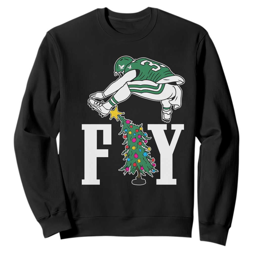 Christmas Philly Lover Sweatshirt Barkley Backwards Hurdle Xmas Tree TS10 Black Print Your Wear