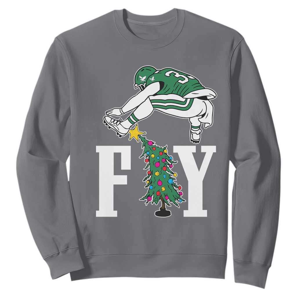 Christmas Philly Lover Sweatshirt Barkley Backwards Hurdle Xmas Tree TS10 Charcoal Print Your Wear