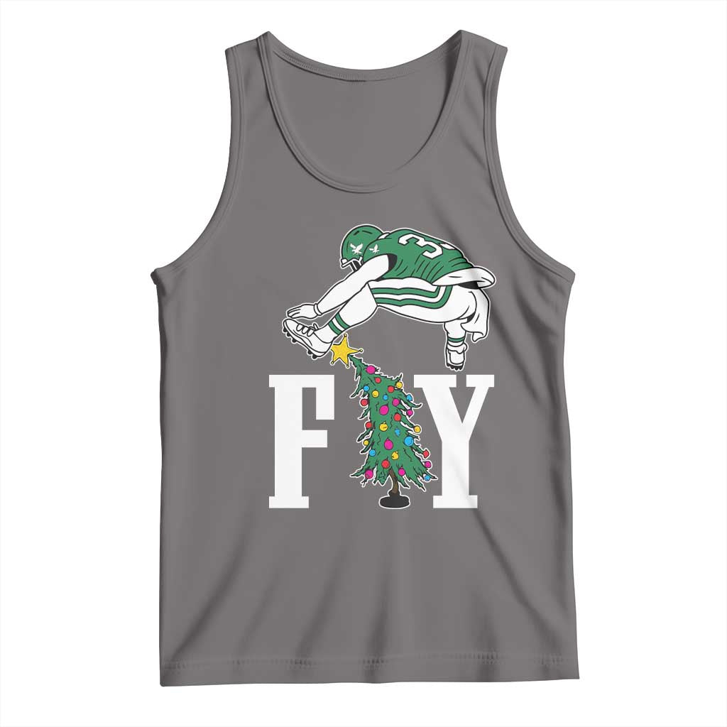 Christmas Philly Lover Tank Top Barkley Backwards Hurdle Xmas Tree TS10 Deep Heather Print Your Wear