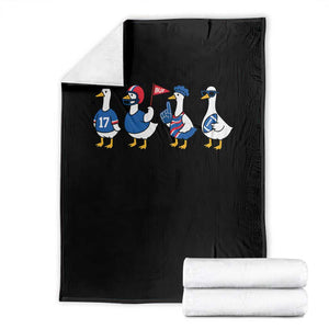 BFB Goose Throw Blanket Funny BFB Sports Fan Silly Gooses TS10 Black Print Your Wear