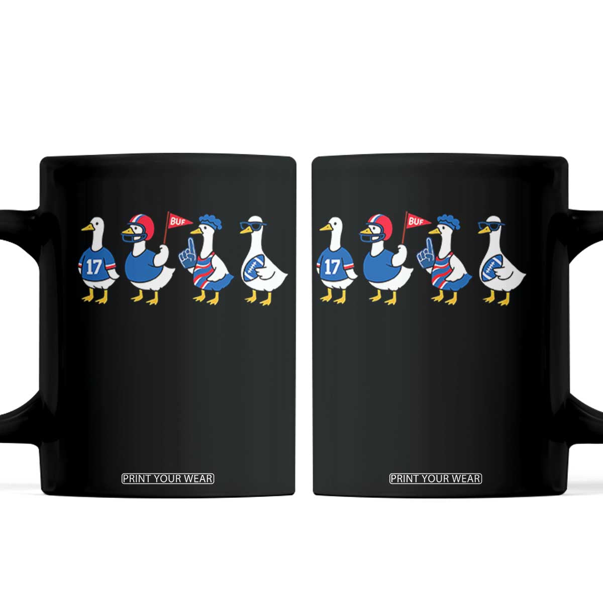 BFB Goose Coffee Mug Funny BFB Sports Fan Silly Gooses TS10 Black Print Your Wear