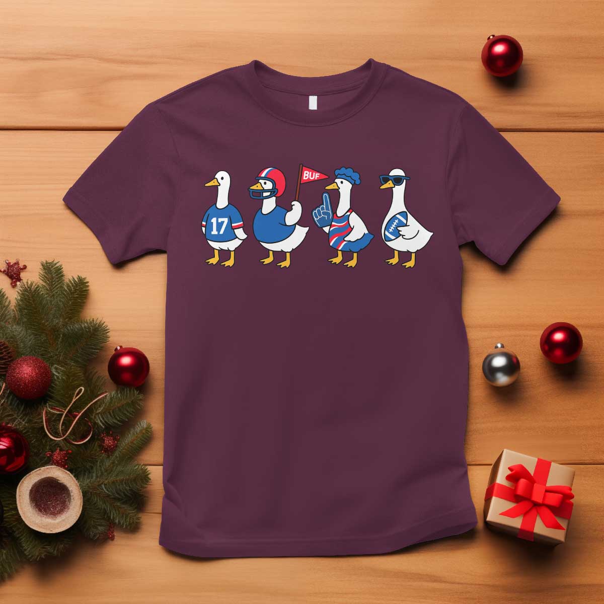 BFB Goose T Shirt Funny BFB Sports Fan Silly Gooses TS10 Maroon Print Your Wear