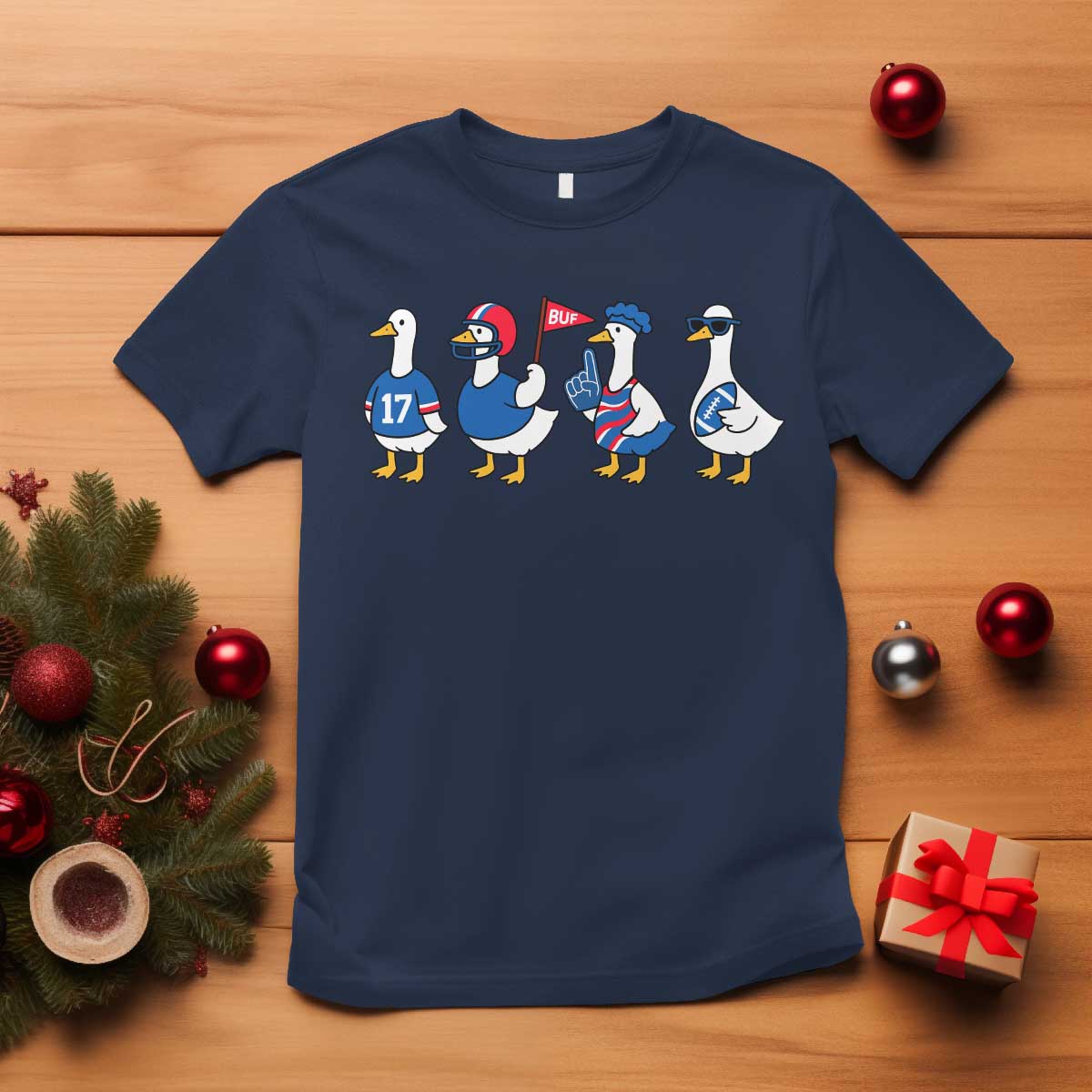 BFB Goose T Shirt Funny BFB Sports Fan Silly Gooses TS10 Navy Print Your Wear