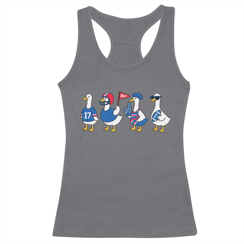 BFB Goose Racerback Tank Top Funny BFB Sports Fan Silly Gooses TS10 Charcoal Print Your Wear