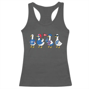 BFB Goose Racerback Tank Top Funny BFB Sports Fan Silly Gooses TS10 Dark Heather Print Your Wear