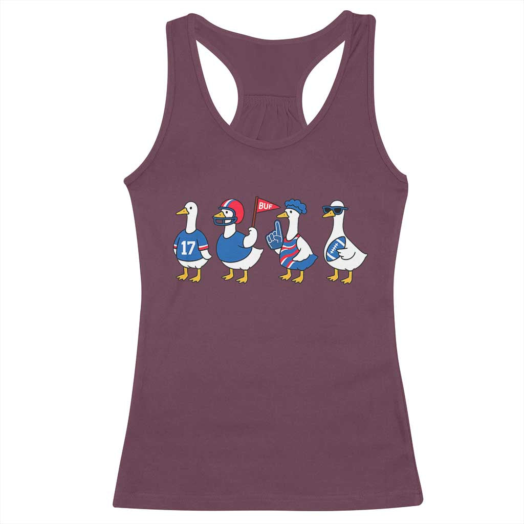 BFB Goose Racerback Tank Top Funny BFB Sports Fan Silly Gooses TS10 Maroon Print Your Wear