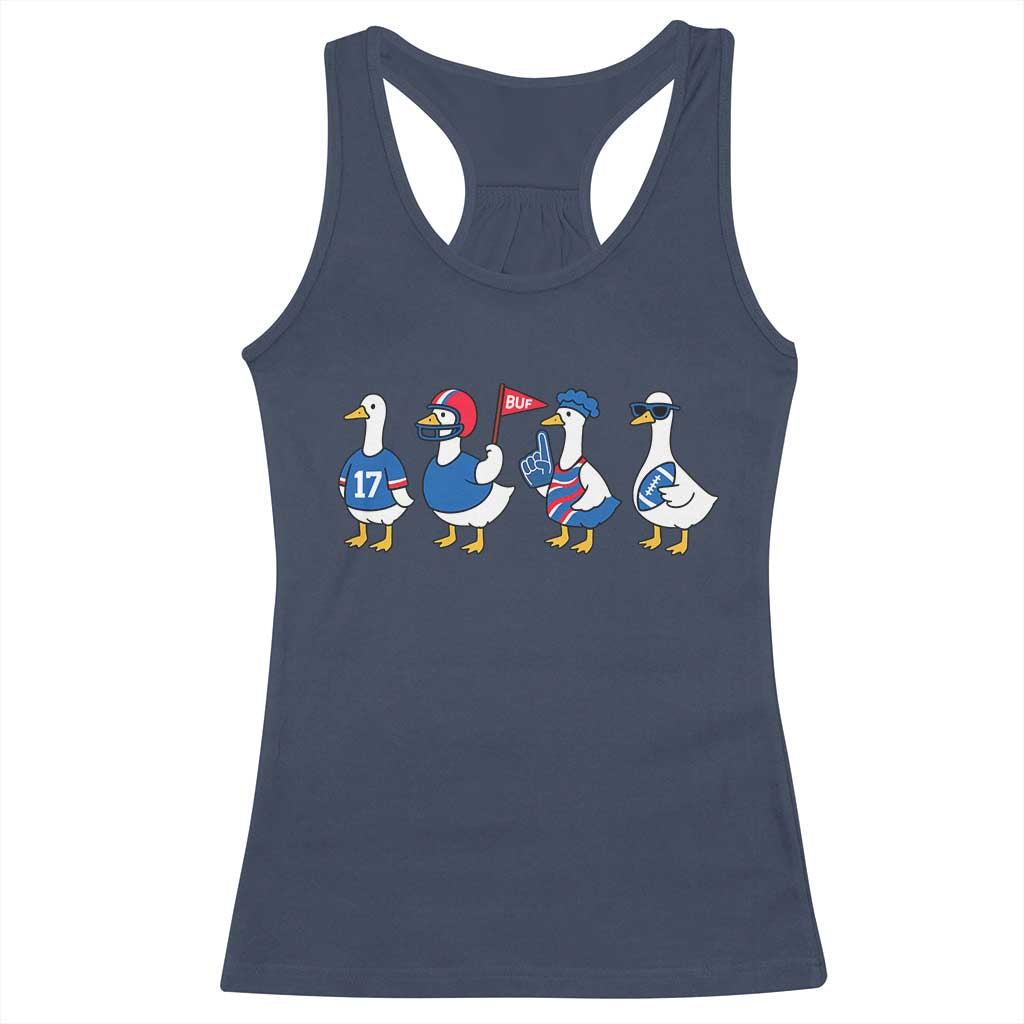 BFB Goose Racerback Tank Top Funny BFB Sports Fan Silly Gooses TS10 Navy Print Your Wear