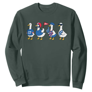 BFB Goose Sweatshirt Funny BFB Sports Fan Silly Gooses TS10 Dark Forest Green Print Your Wear