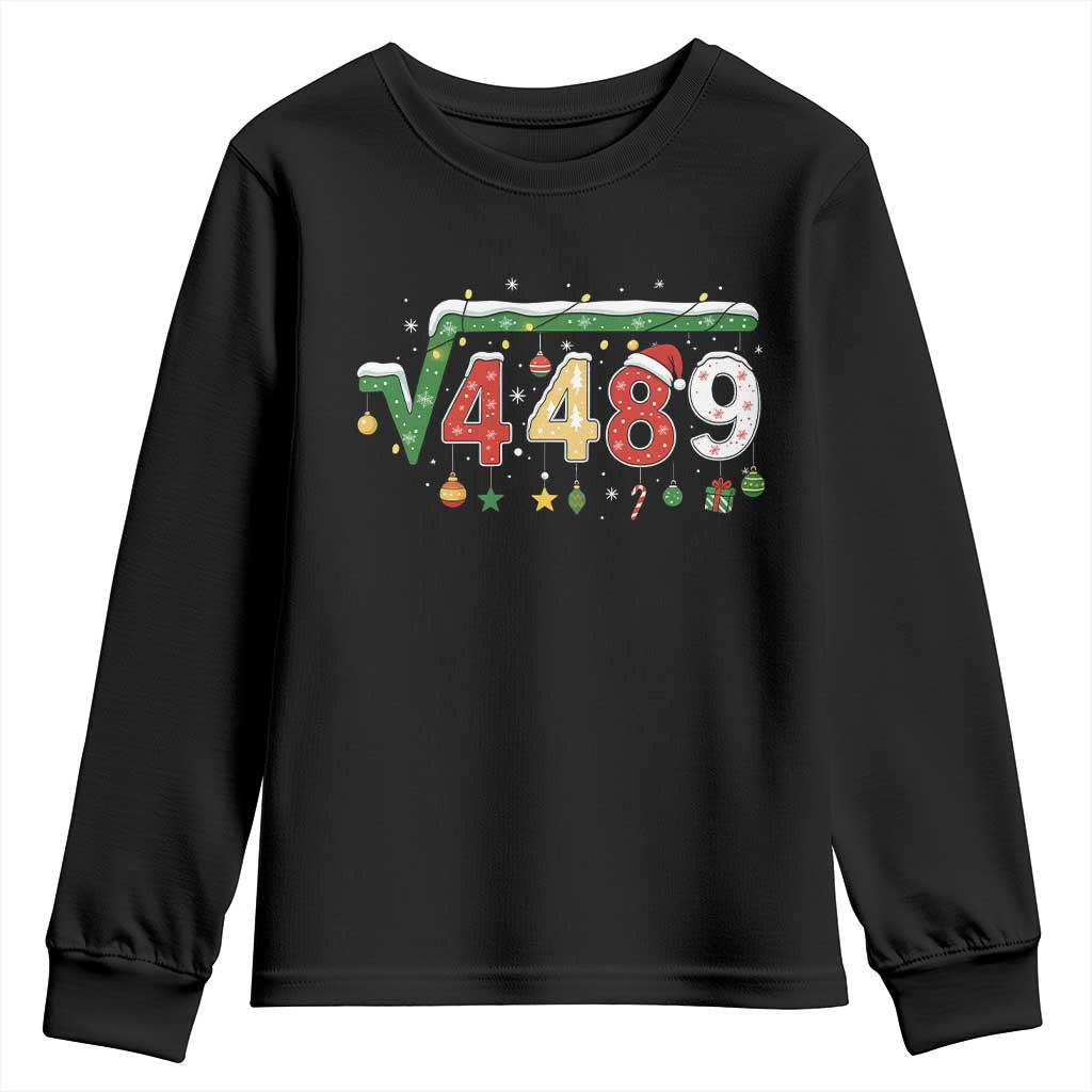 Math 67 Meme Funny Six Seven Funny Christmas Youth Sweatshirt Funny Math Teacher Teen Slang Boys Kids Xmas Pajamas TS10 Black Print Your Wear