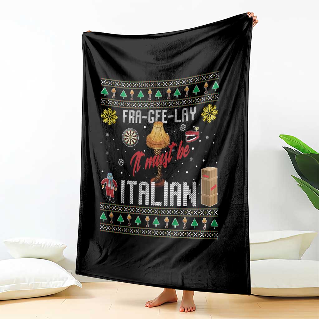 Leg Lamp Christmas Throw Blanket Funny Ugly Xmas Fra Gee Lay TS10 Print Your Wear