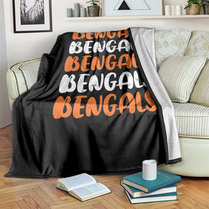 Vintage Bengal Throw Blanket Retro Novelty 90s Style TS10 Print Your Wear
