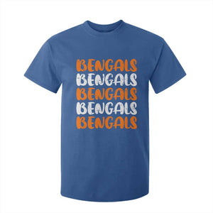 Vintage Bengal T Shirt For Kid Retro Novelty 90s Style TS10 Royal Blue Print Your Wear
