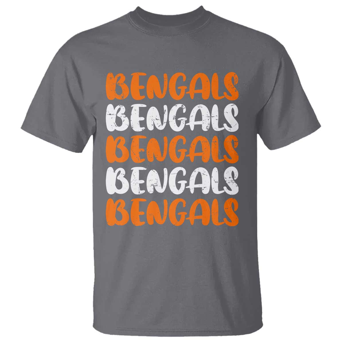 Vintage Bengal T Shirt Retro Novelty 90s Style TS10 Charcoal Print Your Wear