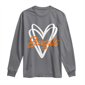 BFT Lovers Long Sleeve Shirt Inspirational Athletic Name Design Sports Fan TS10 Charcoal Print Your Wear