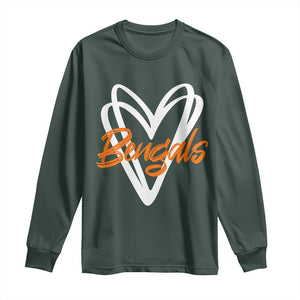 BFT Lovers Long Sleeve Shirt Inspirational Athletic Name Design Sports Fan TS10 Dark Forest Green Print Your Wear