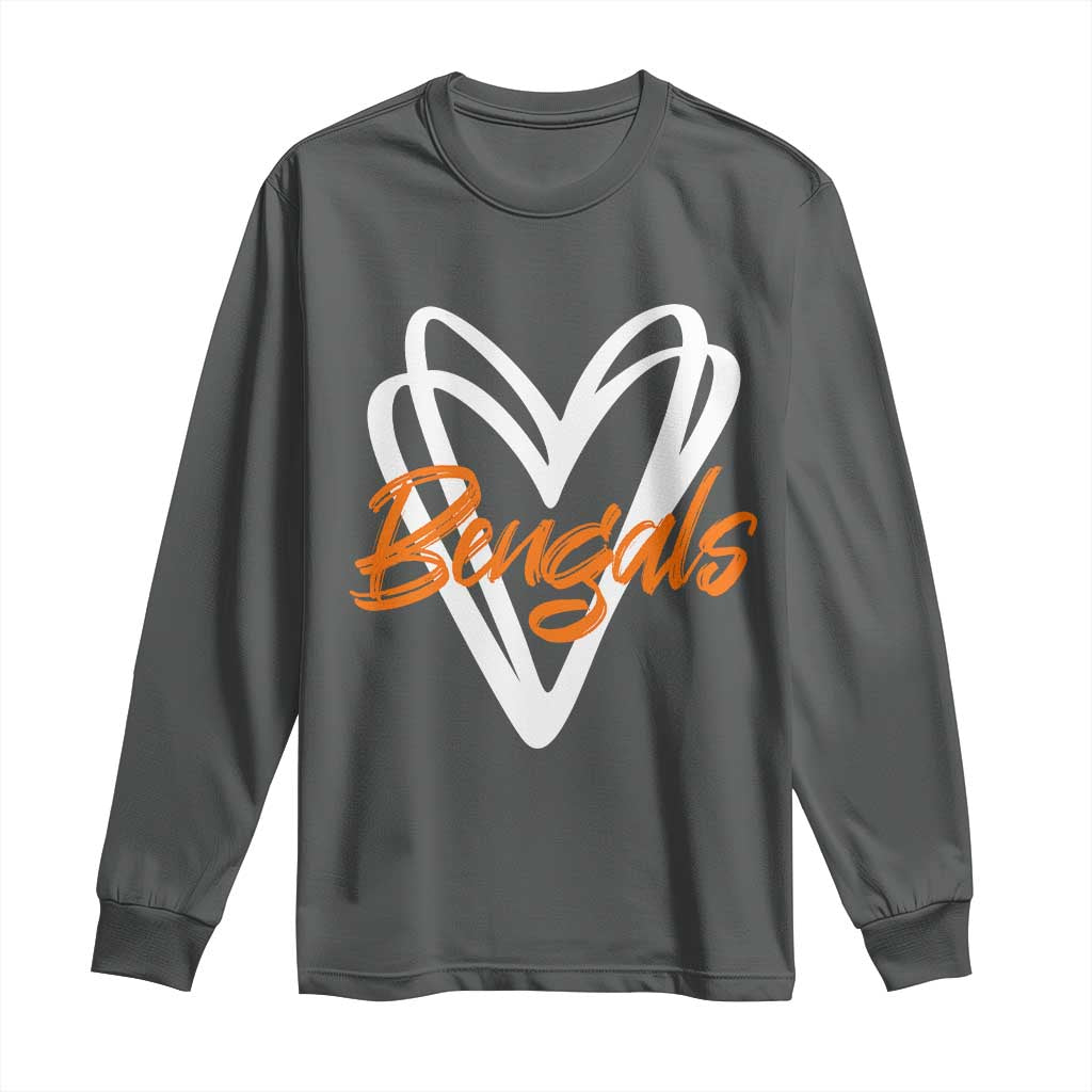 BFT Lovers Long Sleeve Shirt Inspirational Athletic Name Design Sports Fan TS10 Dark Heather Print Your Wear