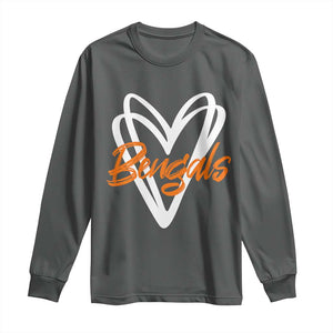 BFT Lovers Long Sleeve Shirt Inspirational Athletic Name Design Sports Fan TS10 Dark Heather Print Your Wear