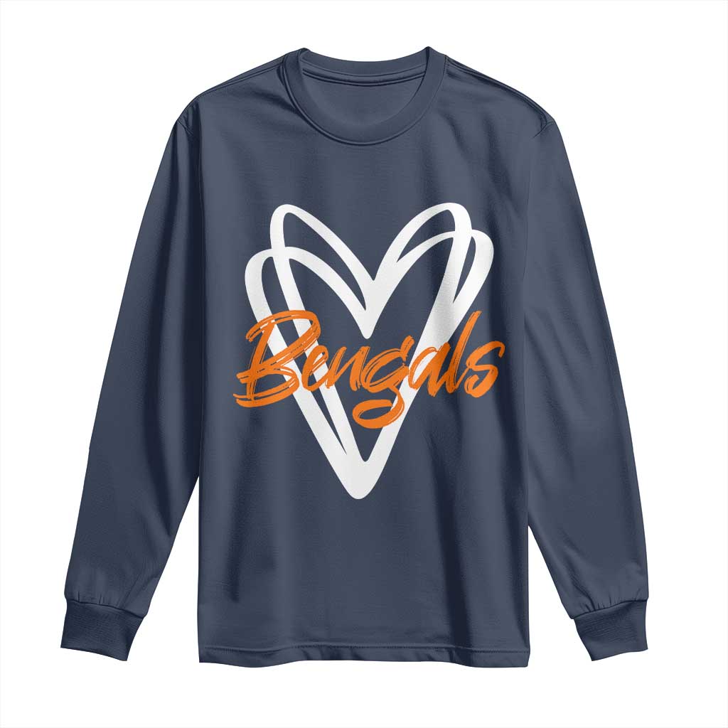 BFT Lovers Long Sleeve Shirt Inspirational Athletic Name Design Sports Fan TS10 Navy Print Your Wear