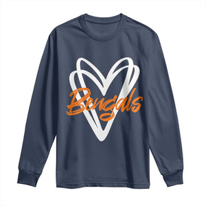BFT Lovers Long Sleeve Shirt Inspirational Athletic Name Design Sports Fan TS10 Navy Print Your Wear