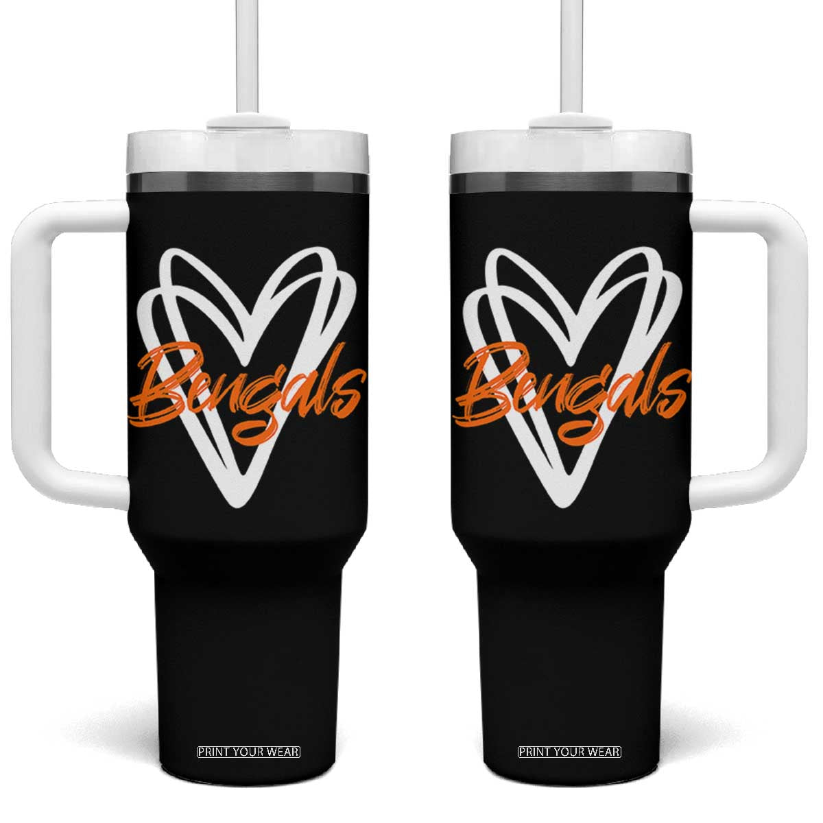 BFT Lovers Tumbler With Handle Inspirational Athletic Name Design Sports Fan TS10 One Size: 40 oz Black Print Your Wear