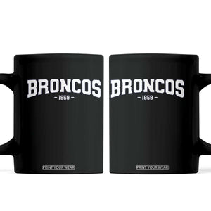 Vintage DFB Coffee Mug Classic Game Day Print Retro Varsity Football TS10 Black Print Your Wear