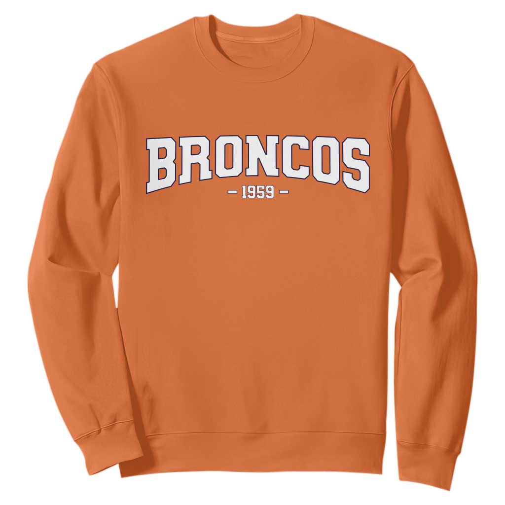Vintage DFB Sweatshirt Classic Game Day Print Retro Varsity Football TS10 Orange Print Your Wear