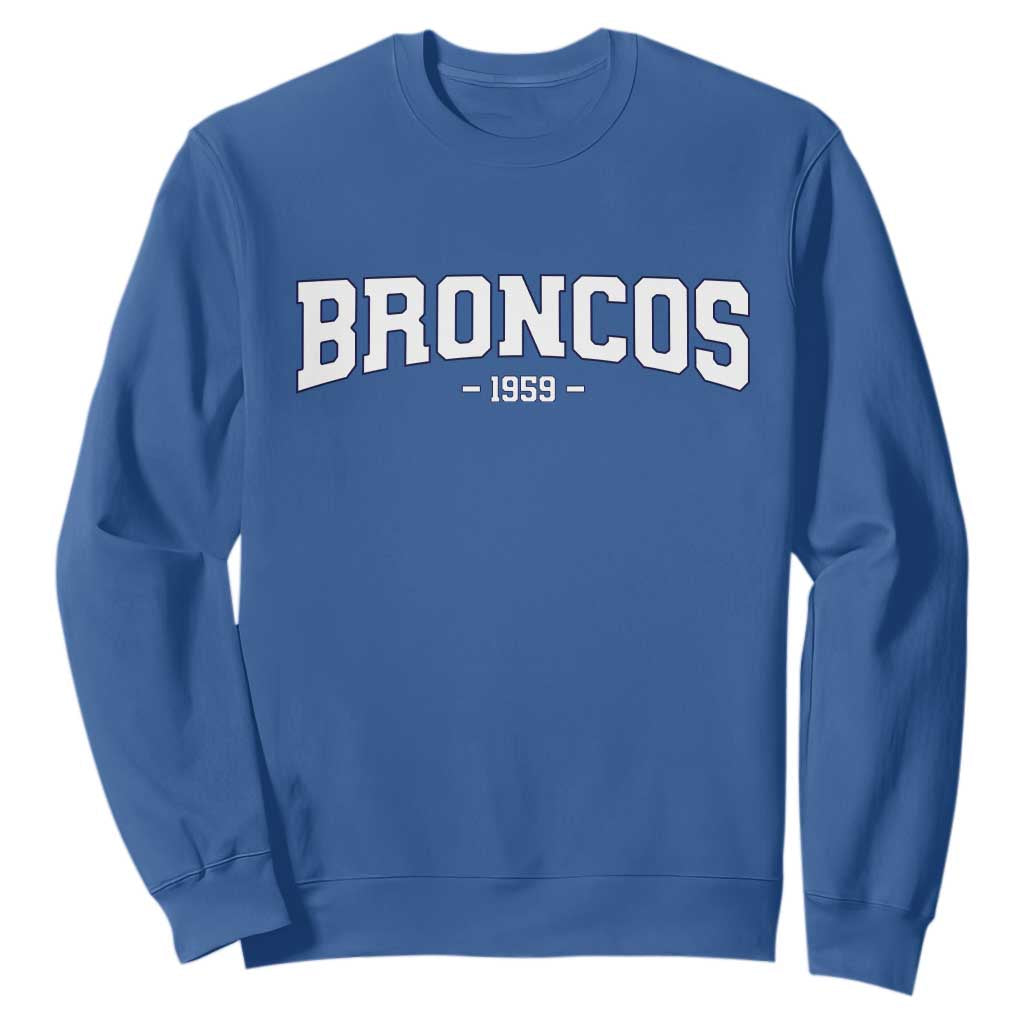 Vintage DFB Sweatshirt Classic Game Day Print Retro Varsity Football TS10 Royal Blue Print Your Wear