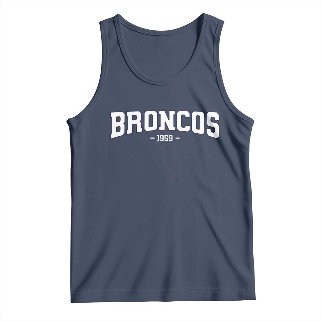 Vintage DFB Tank Top Classic Game Day Print Retro Varsity Football TS10 Navy Print Your Wear