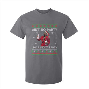 Funny Ugly Christmas T Shirt For Kid Aint No Party Like A Diddy Party TS10 Charcoal Print Your Wear