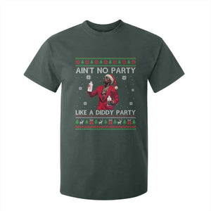 Funny Ugly Christmas T Shirt For Kid Aint No Party Like A Diddy Party TS10 Dark Forest Green Print Your Wear