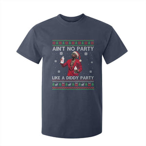 Funny Ugly Christmas T Shirt For Kid Aint No Party Like A Diddy Party TS10 Navy Print Your Wear