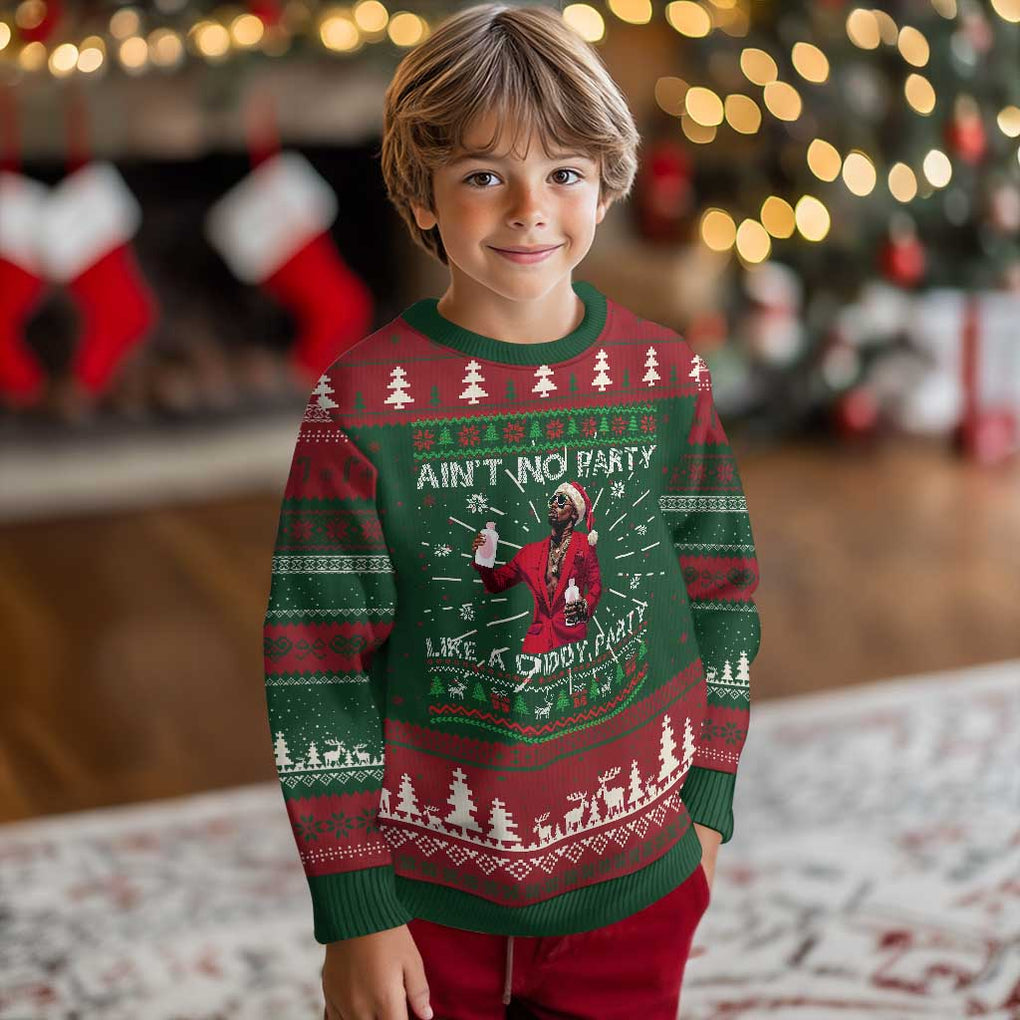 Funny Xmas Ugly Christmas Sweater Aint No Party Like A Diddy Party TS10 Christmas Print Your Wear