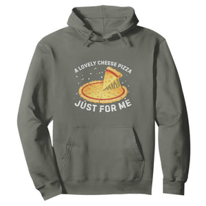 Funny Christmas Movie Hoodie Alone Kevin X-Mas Home A Lovely Cheese Pizza TS10 Military Green Print Your Wear