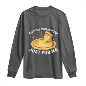 Funny Christmas Movie Long Sleeve Shirt Alone Kevin X-Mas Home A Lovely Cheese Pizza TS10 Dark Heather Print Your Wear