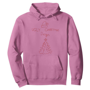 Funny Christmas Hoodie Ugly Tree Hand Drawn TS10 Azalea Print Your Wear