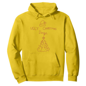 Funny Christmas Hoodie Ugly Tree Hand Drawn TS10 Daisy Print Your Wear