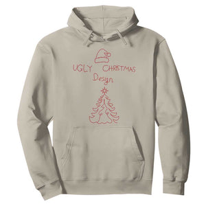 Funny Christmas Hoodie Ugly Tree Hand Drawn TS10 Sand Print Your Wear