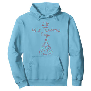 Funny Christmas Hoodie Ugly Tree Hand Drawn TS10 Sky Print Your Wear