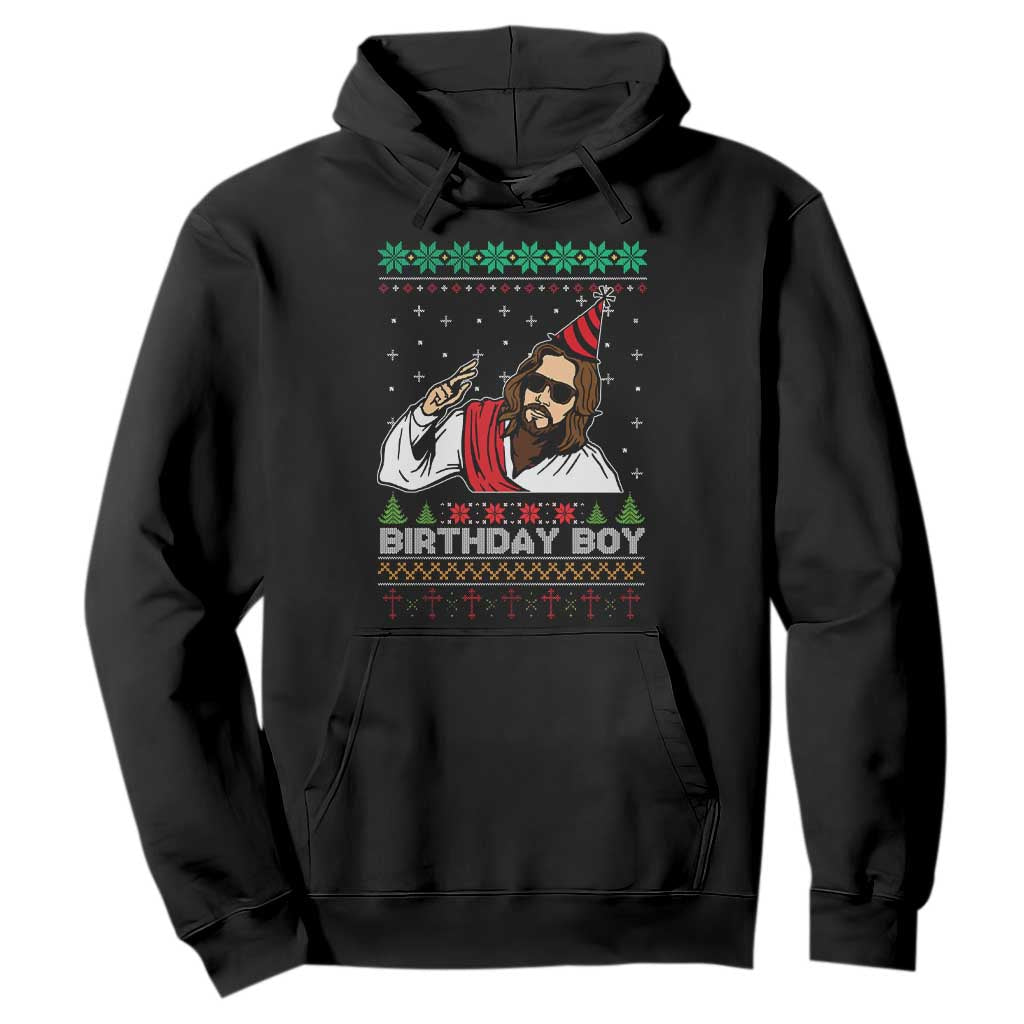 Crhistmas Birthday Boy Jesus Ugly Christmas Hoodie TS10 Black Print Your Wear