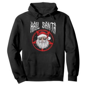 Hail Santa Christmas Hoodie Goth Christmas Horror Lover Gift TS10 Black Print Your Wear