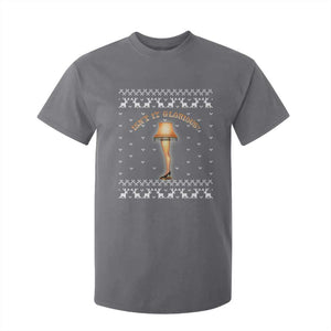 Funny Christmas Movie T Shirt For Kid Glorious Leg Lamp Ugly Gift TS10 Charcoal Print Your Wear